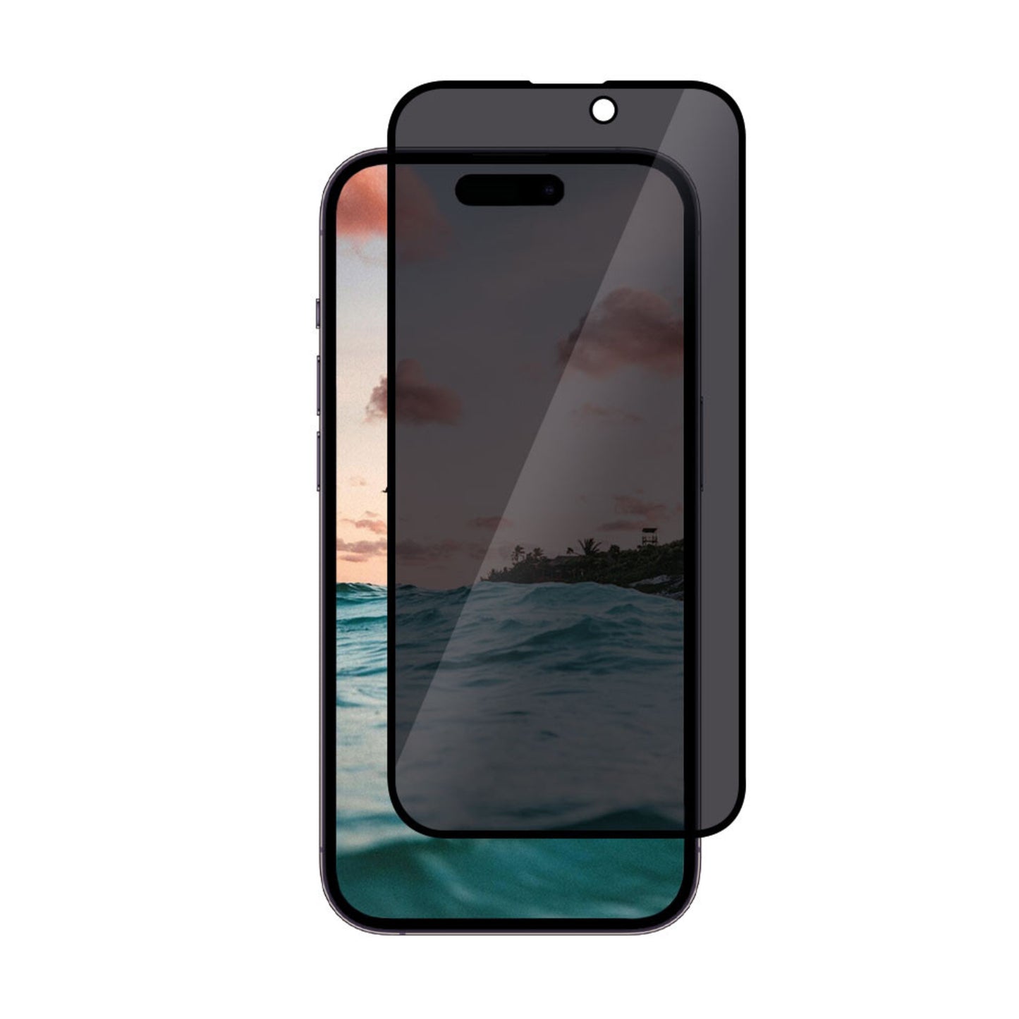 Apple Iphone 15 Pro Privacy Glass with Full Edge Protection Glass