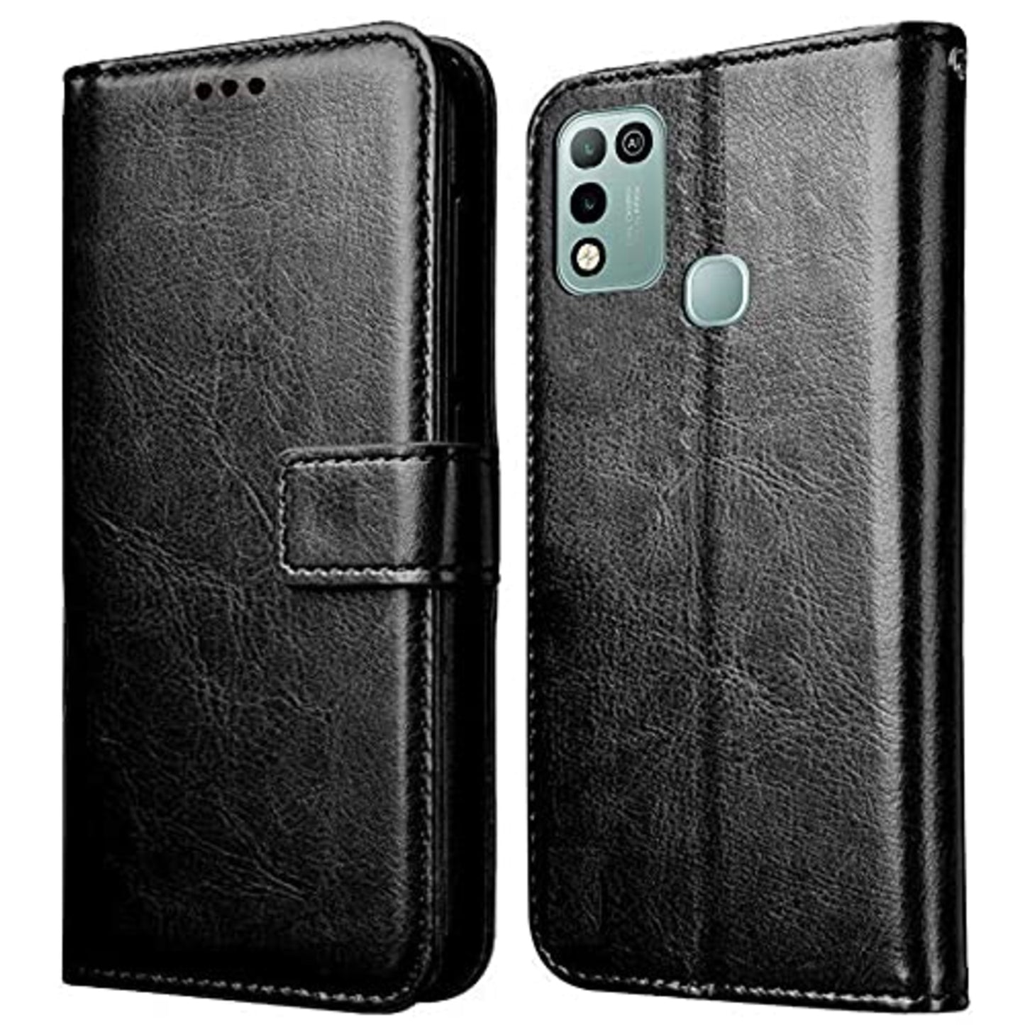 Infinix Hot 10 Play Mobile cover Leather Flip