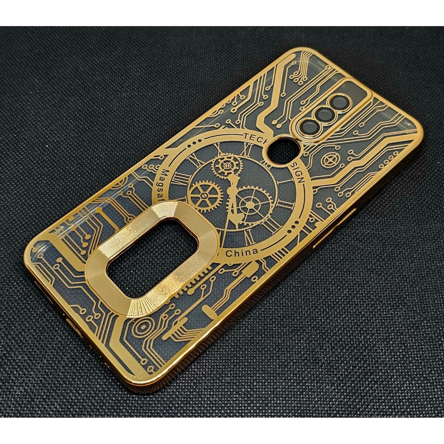 Oppo F11 pro Back Cover with CD Watch Machine Design soft
