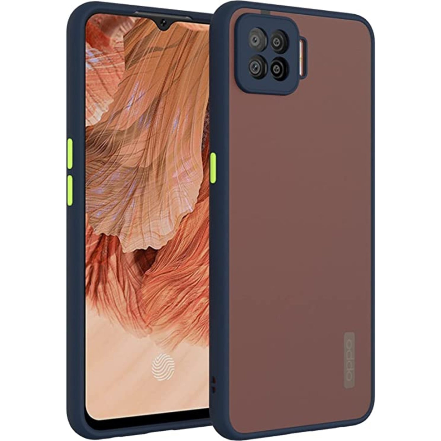 Oppo F17 mobile Back Cover (Smoky)
