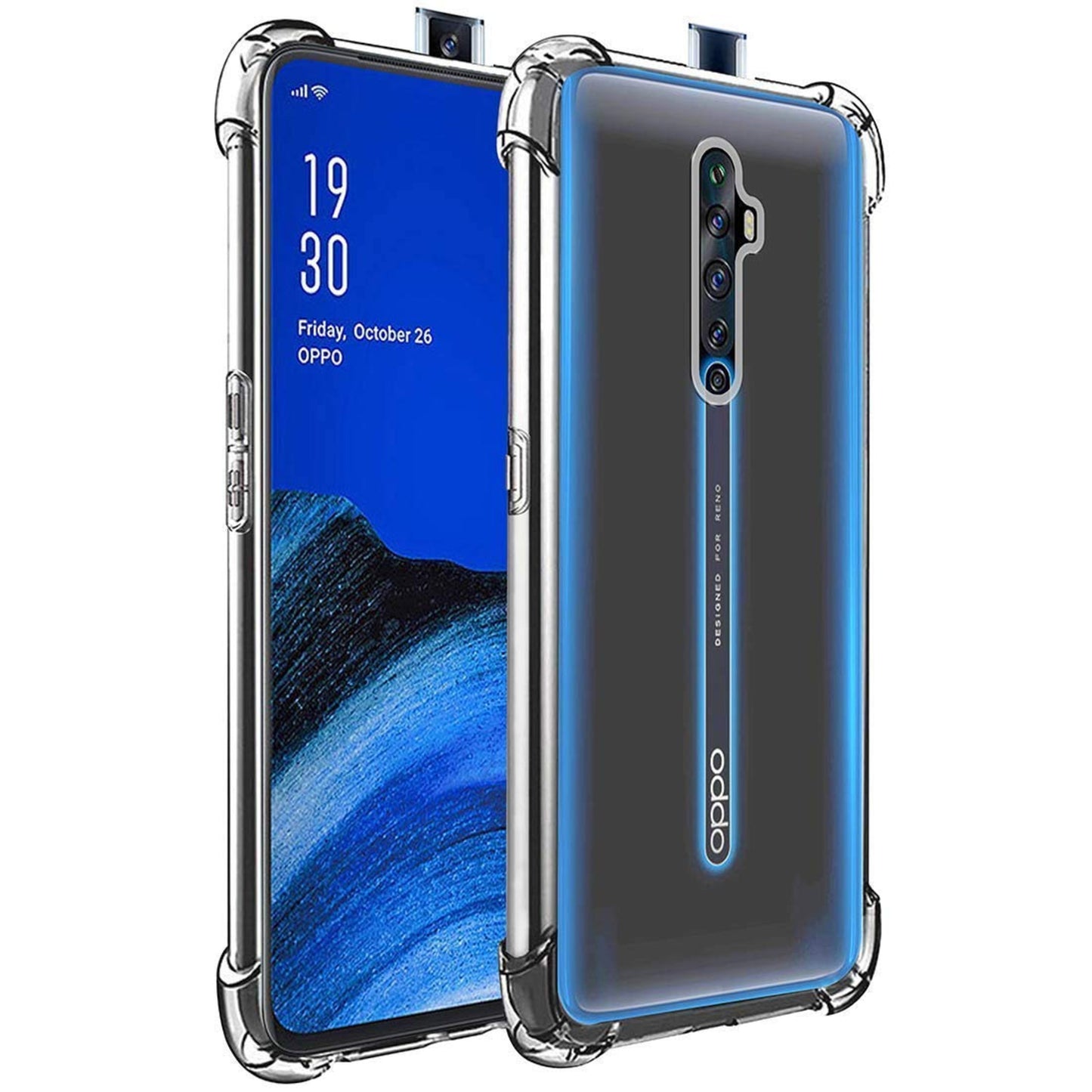 Oppo Reno 2z /2F Transparent mobile back Cover Anti-Yellowing (Acrylic)