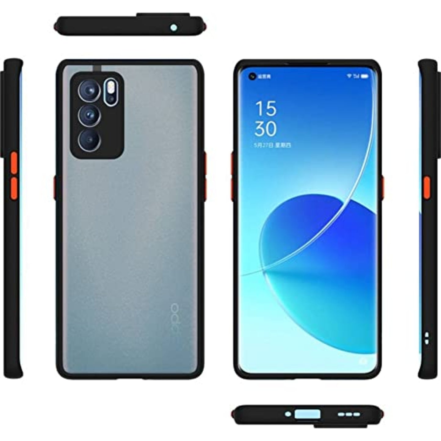 Oppo Reno 6 Pro mobile Back Cover (Smoky)