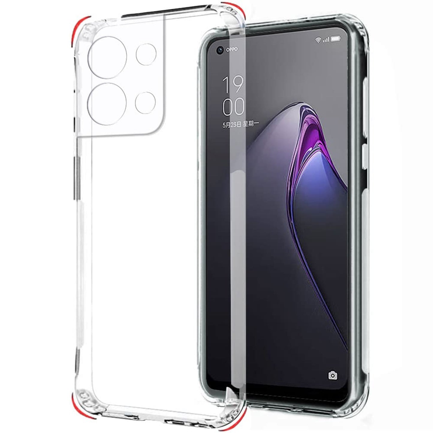 Oppo Reno 8 Transparent Soft Silicone Back Cover TPU
