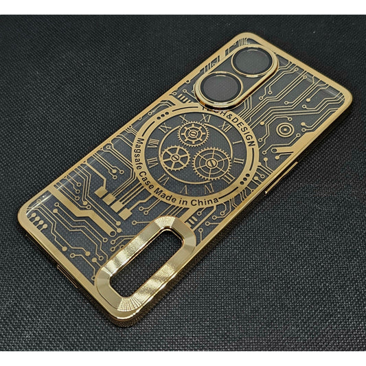 Oppo Reno 8T  Back Cover with CD Watch Machine Design soft