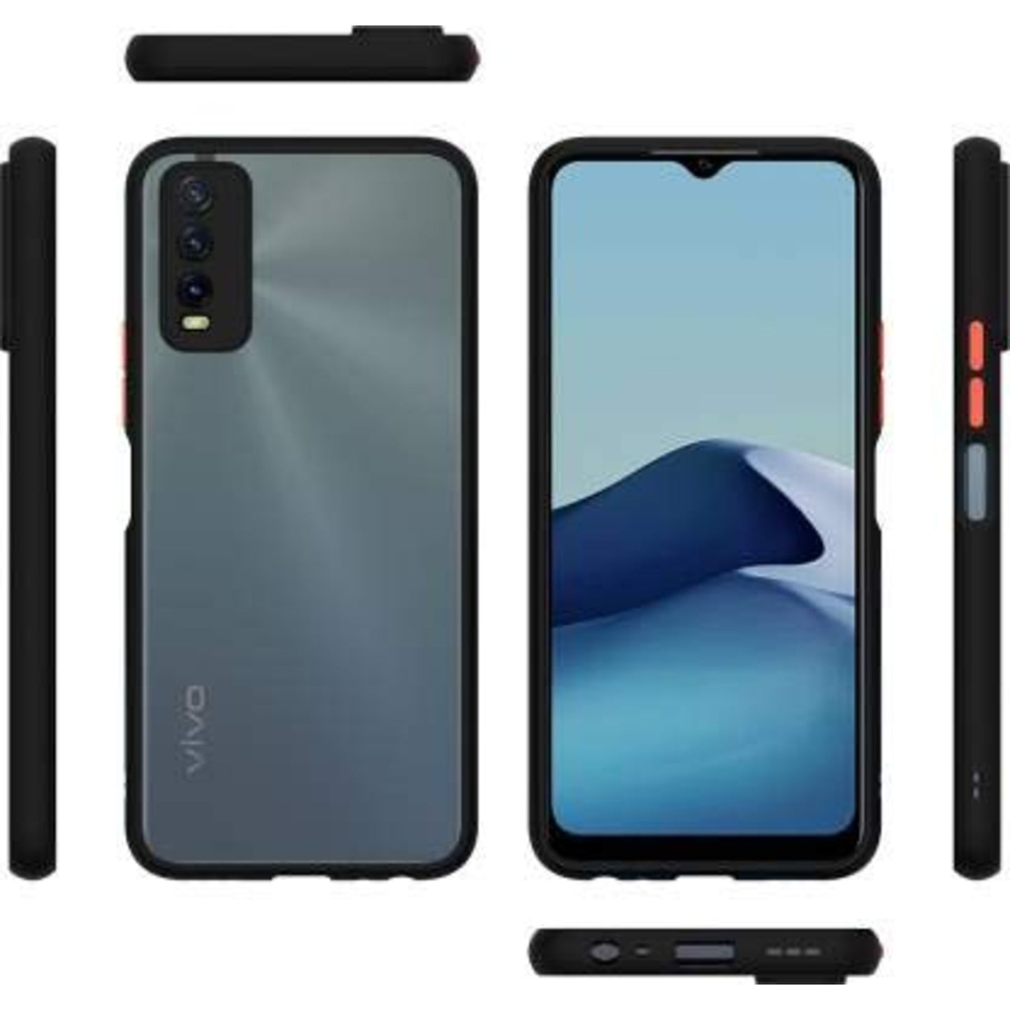 Vivo Y20 Mobile Back Cover (Smoky)