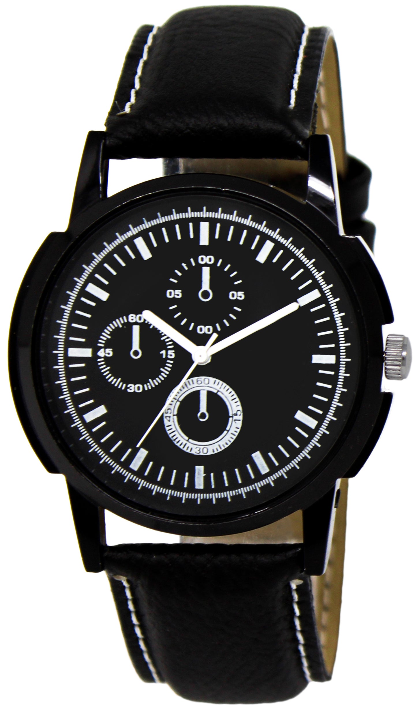 We & Us Wrist Watch for Men with Black Theme