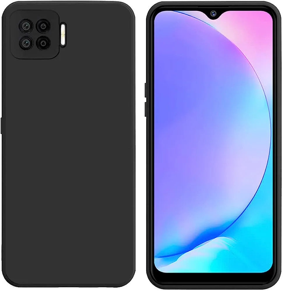 Oppo F17 Silicone + Cloth Back cover Soft