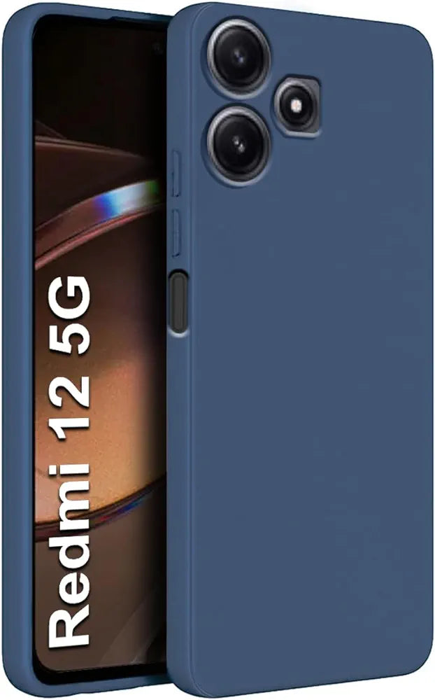 Redmi 12 (5G) Back Cover (Silicone+Cloth)