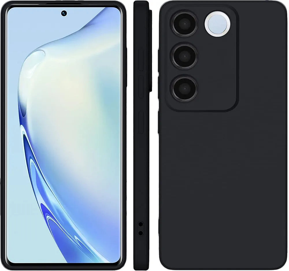 Silicone + Cloth Vivo V29 Mobile Back Cover