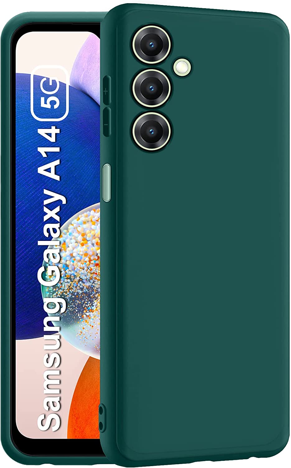 Samsung A14 (5G) Back Cover ( Silicone + Cloth)