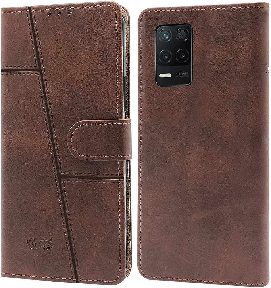 Realme 8 (5G) Leather Flip Cover