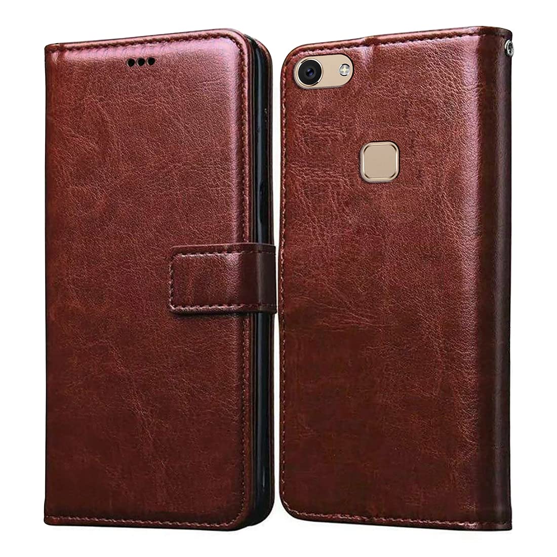Vivo V7 Mobile Leather Flip Cover