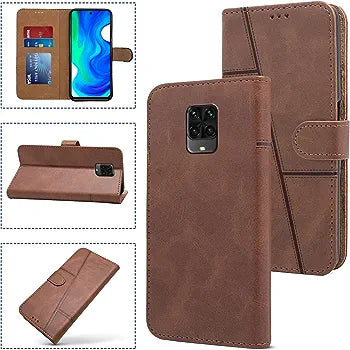 Mi Note 9 Pro Leather Flip Cover
