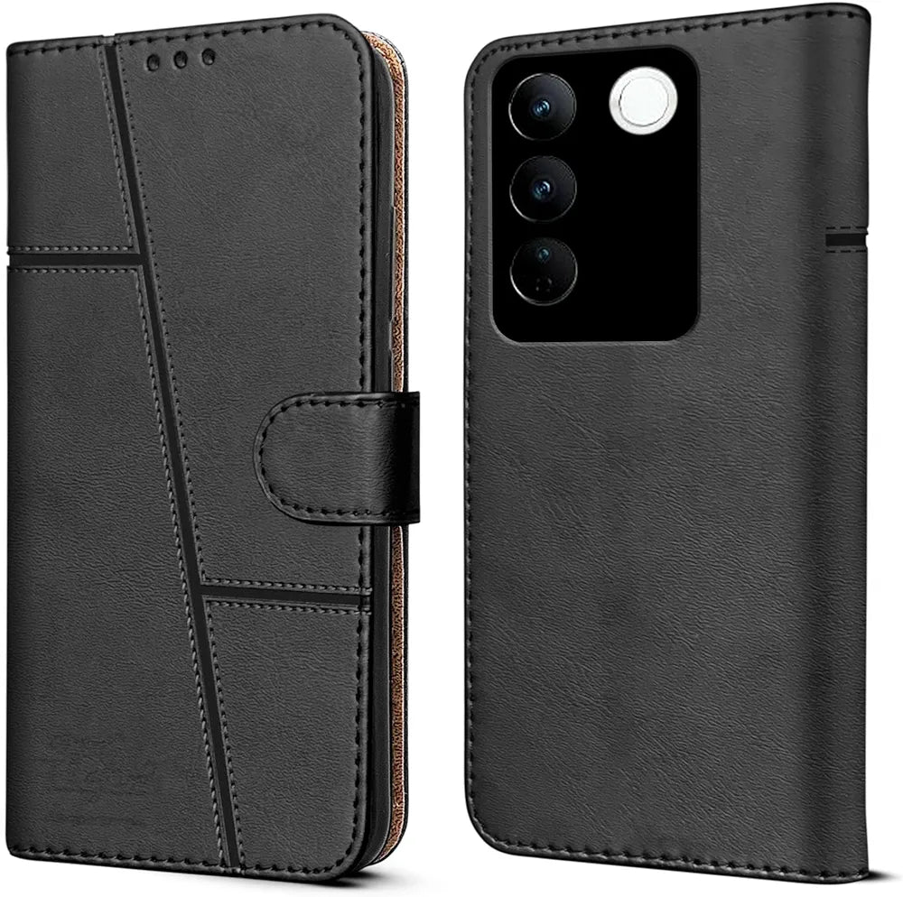 Vivo V27 Leather Flip Cover