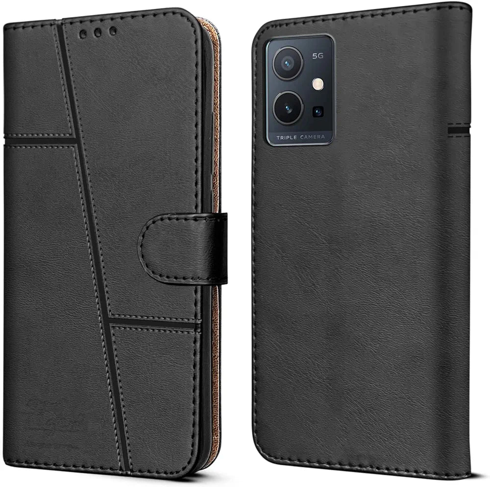 Vivo Y75 Leather Flip Cover