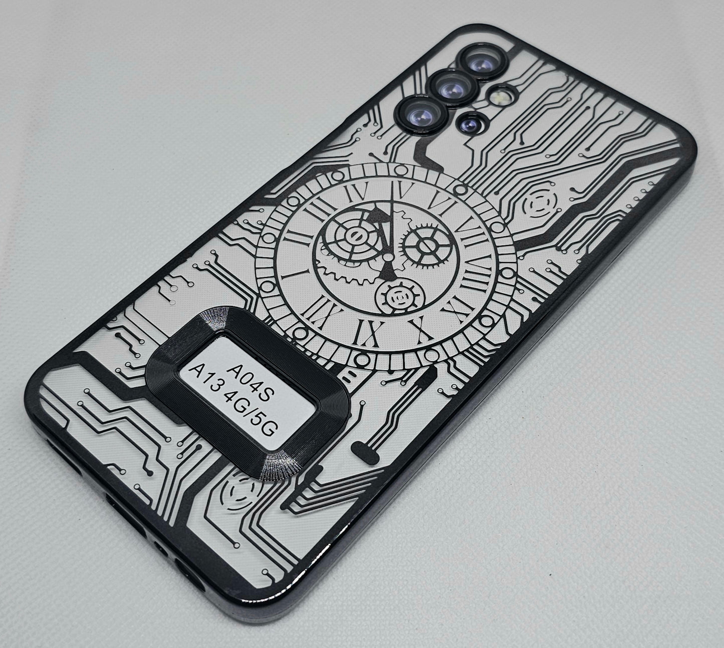 Samsung A23/ A13 (4G) Back Cover with CD Watch Machine Design