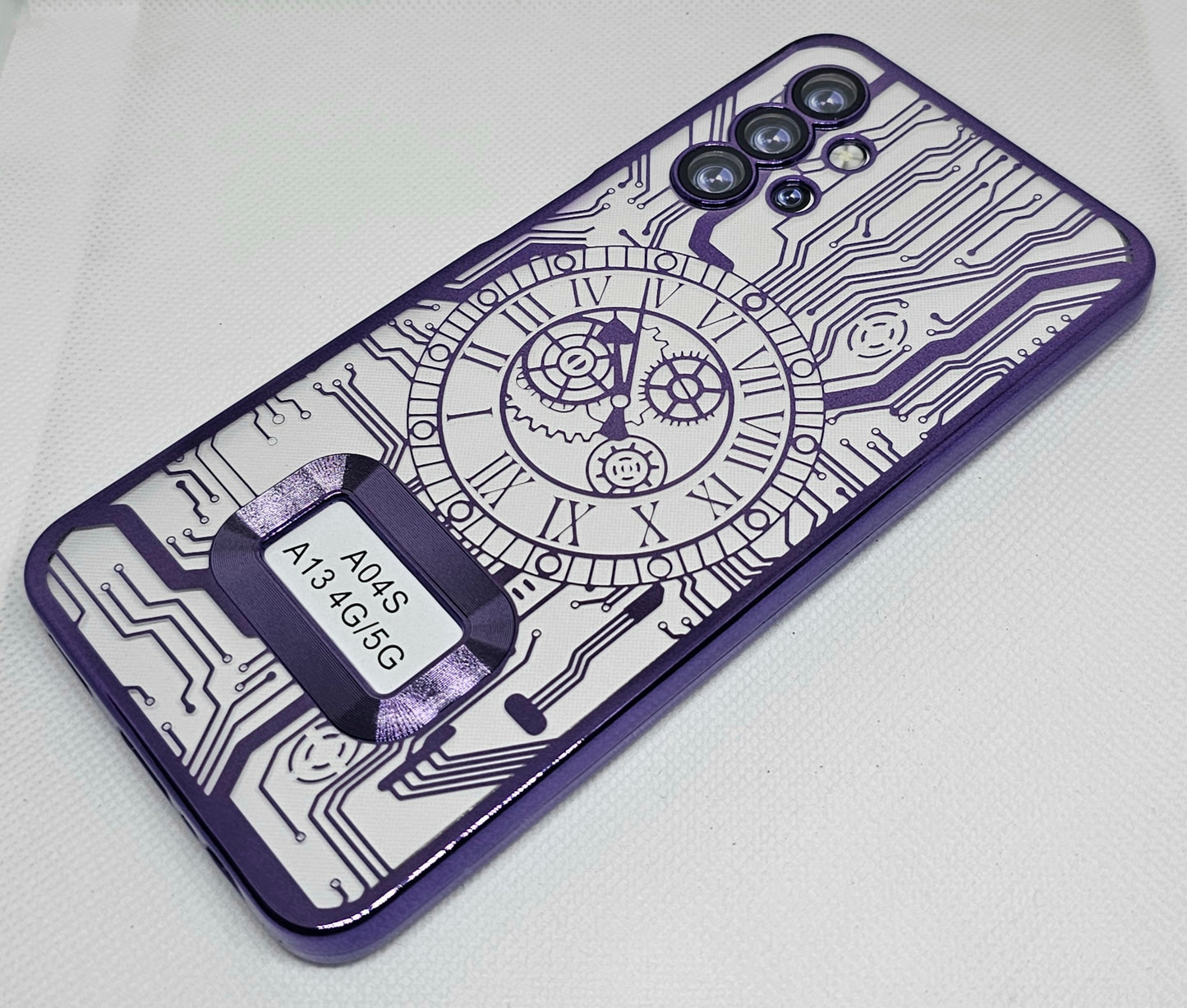 Samsung A23/ A13 (4G) Back Cover with CD Watch Machine Design soft