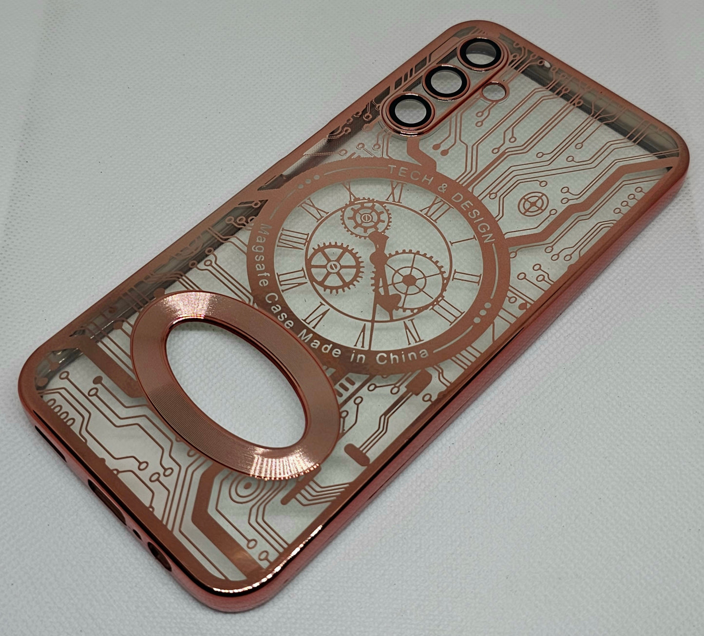Samsung A14 Back Cover with CD Watch Machine Design