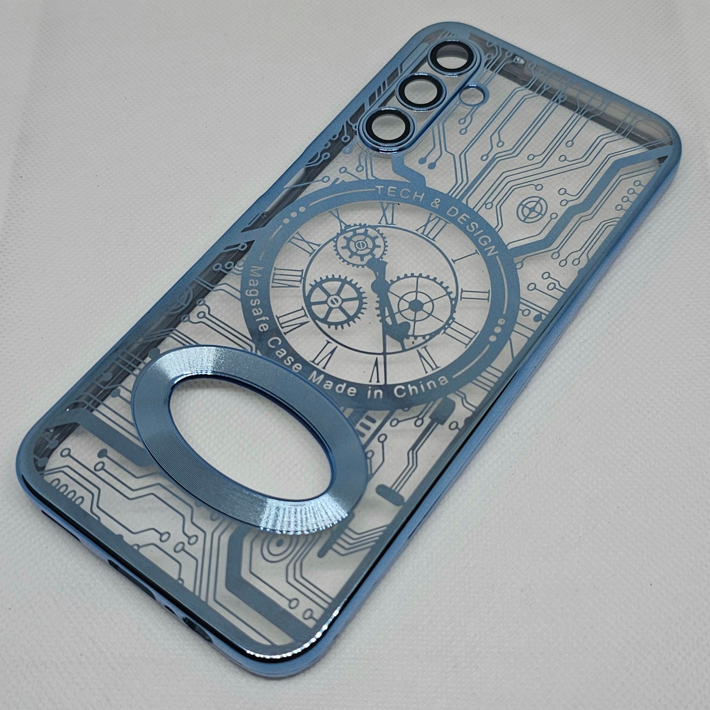 Samsung A14 Back Cover with CD Watch Machine Design