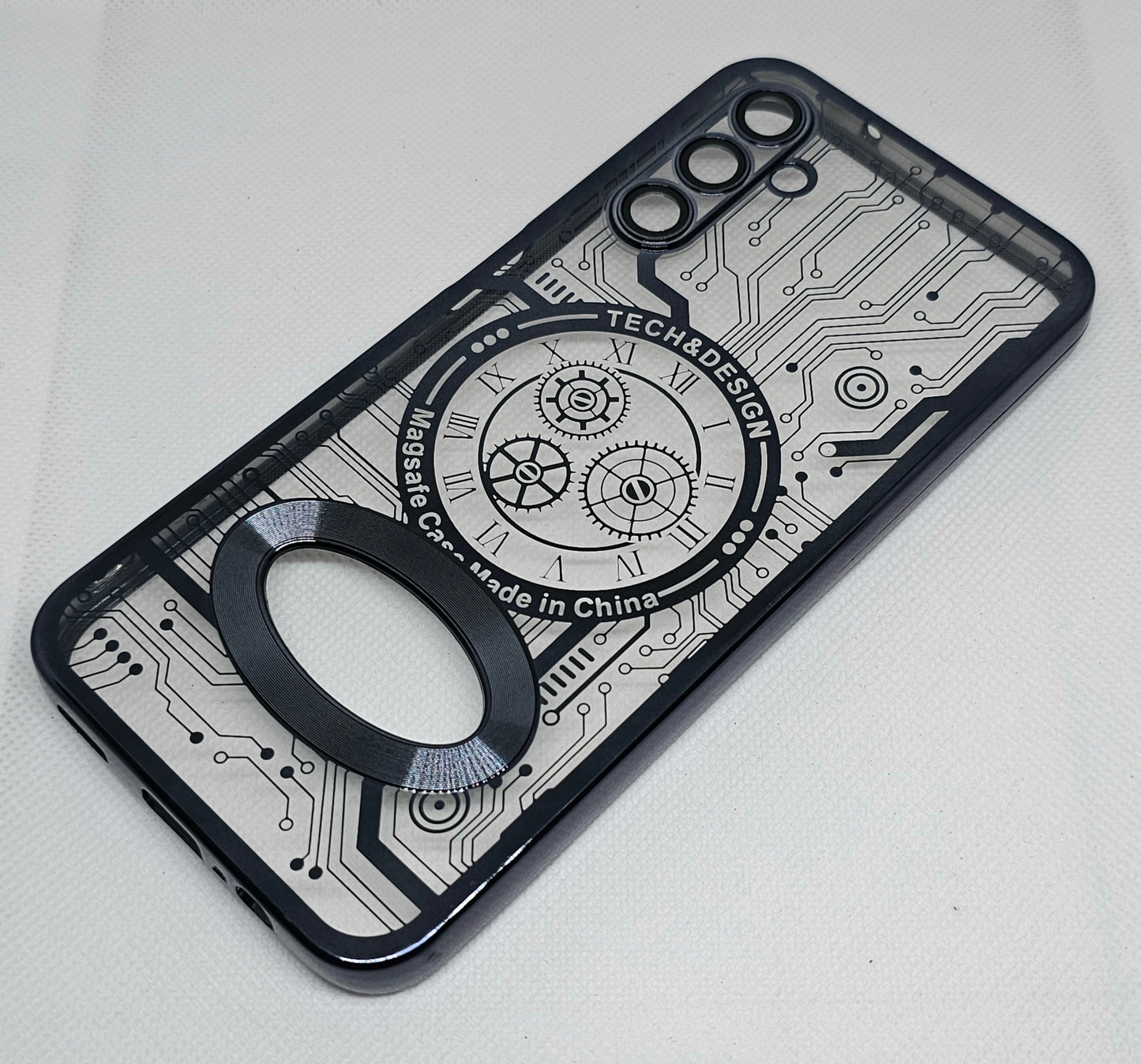 Samsung A14 Back Cover with CD Watch Machine Design