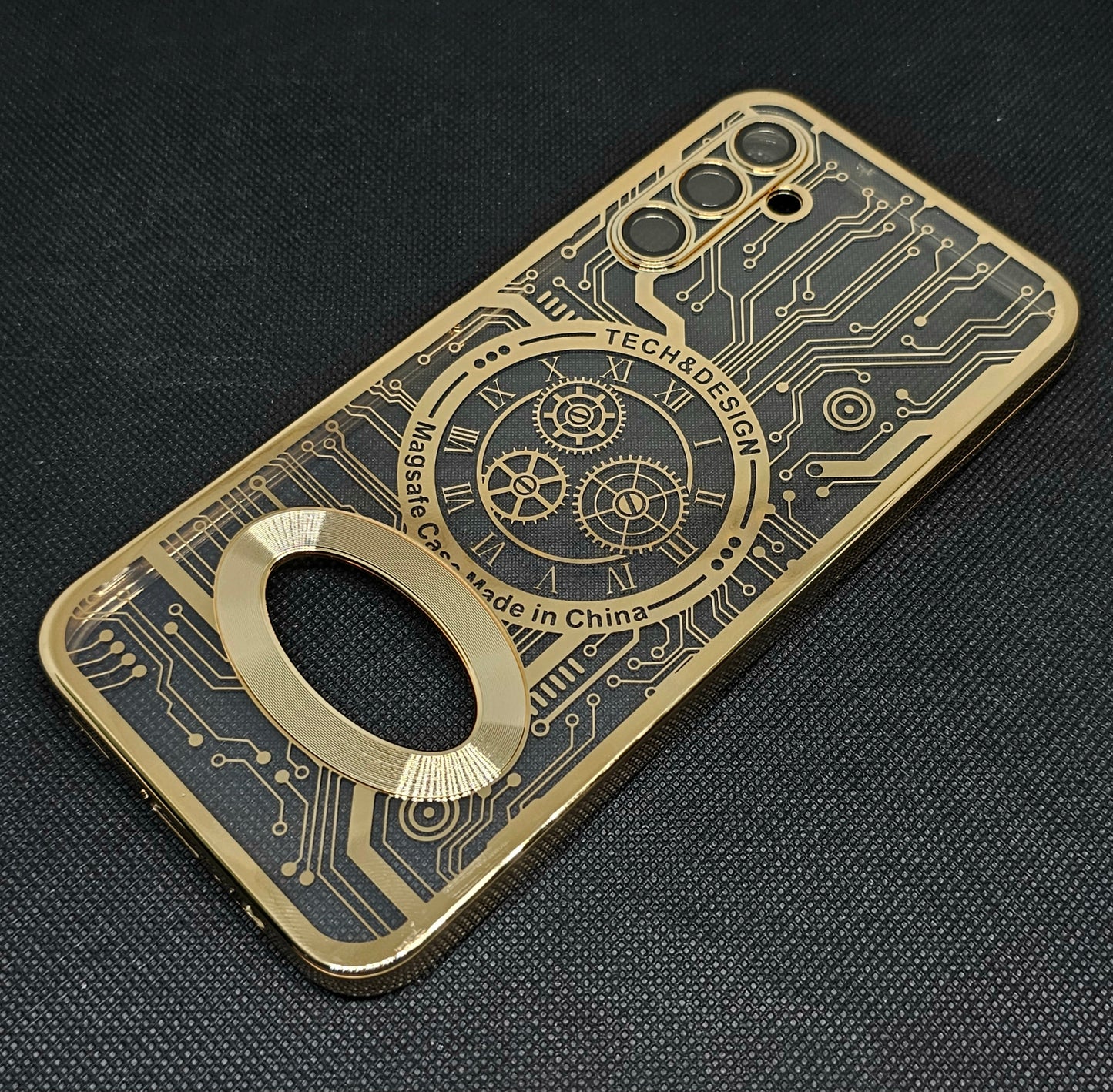 Samsung A14 Back Cover with CD Watch Machine Design