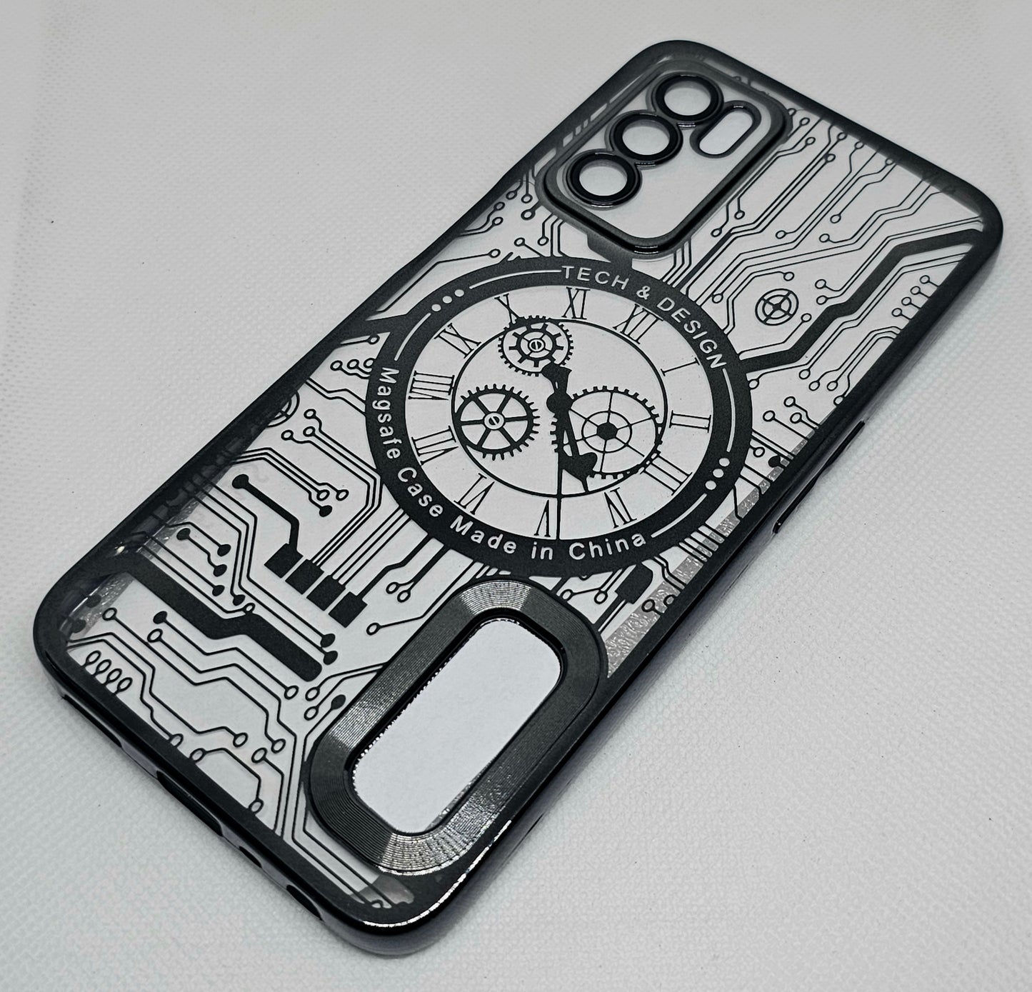 Oppo A16 Mobile CD Watch Machine Design Back Cover