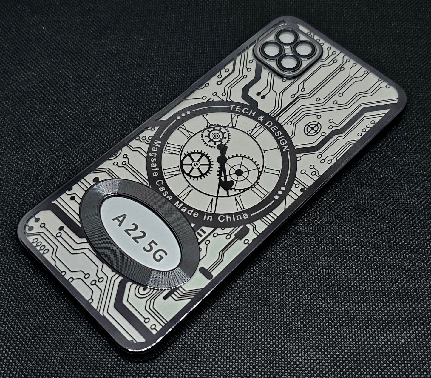 Samsung A22 (5G) Back Cover with CD Watch Machine Design