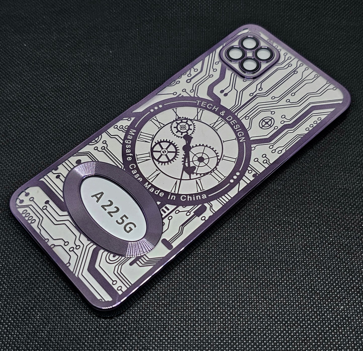 Samsung A22 (5G) Back Cover with CD Watch Machine Design