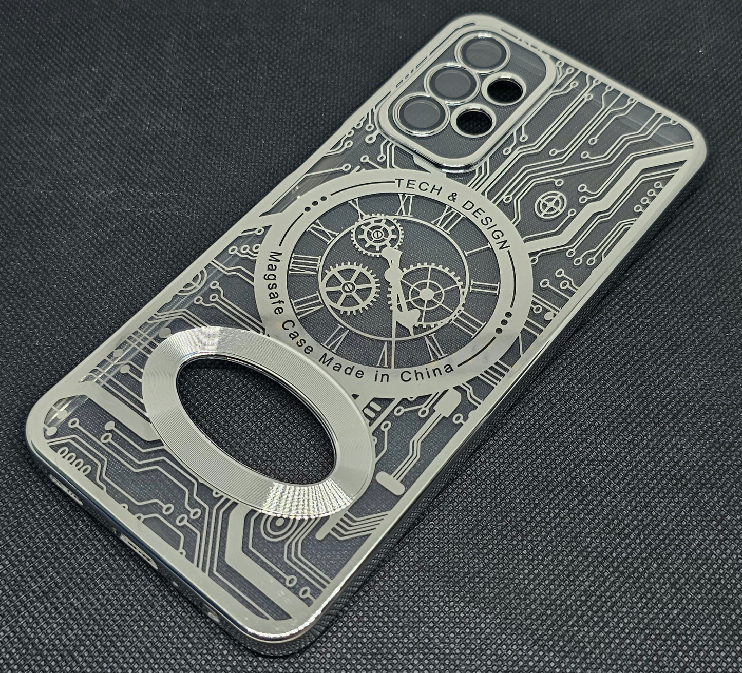 Samsung A23/ A13 (4G) Back Cover with CD Watch Machine Design