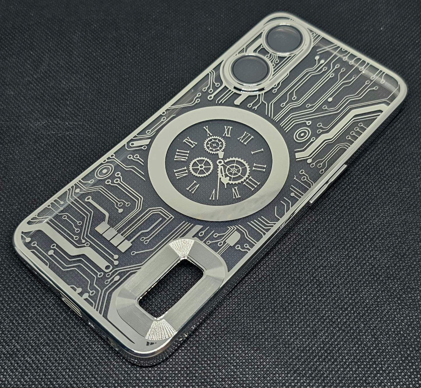 Oppo A78(5G)/A58(5G)/A58x Back Cover with CD Watch Machine Design soft