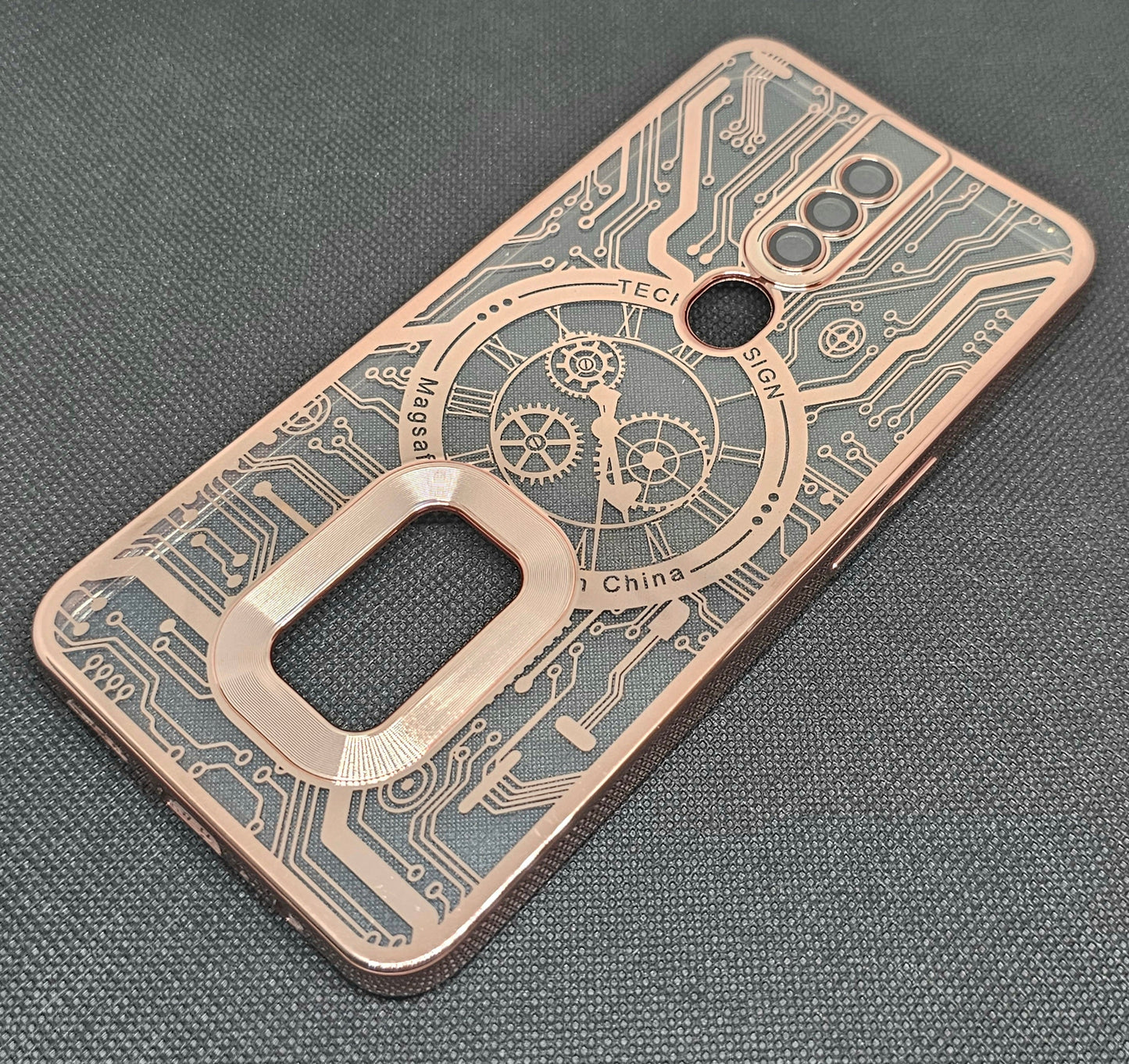 Oppo F11 pro Back Cover with CD Watch Machine Design soft