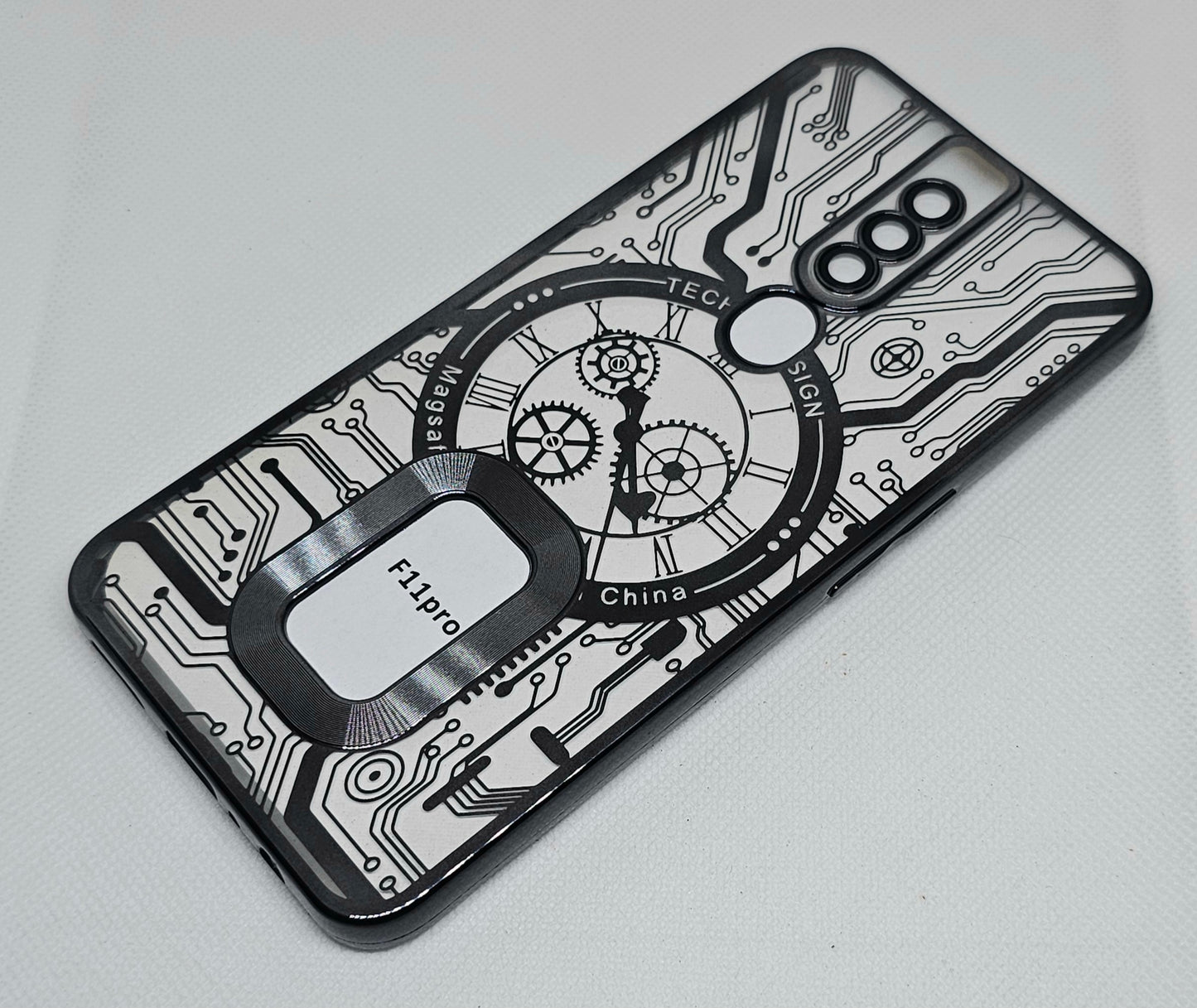 Oppo F11 pro Back Cover with CD Watch Machine Design