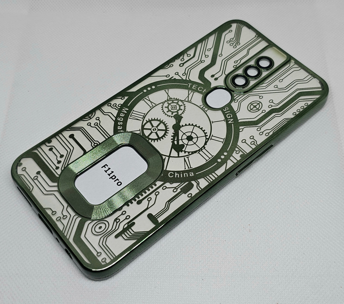 Oppo F11 pro Back Cover with CD Watch Machine Design