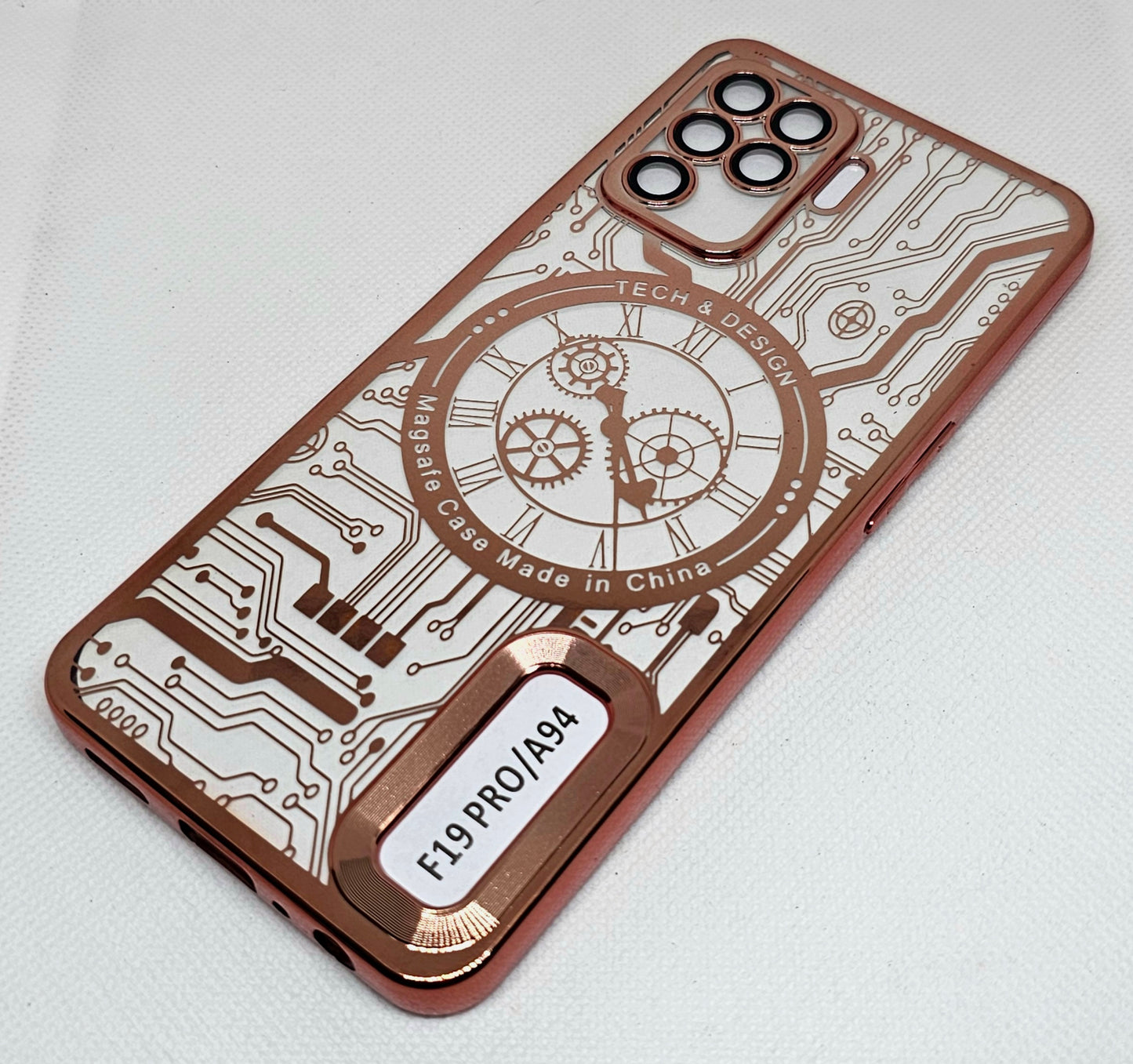 Oppo F19 Pro Back Cover with CD Watch Machine Design