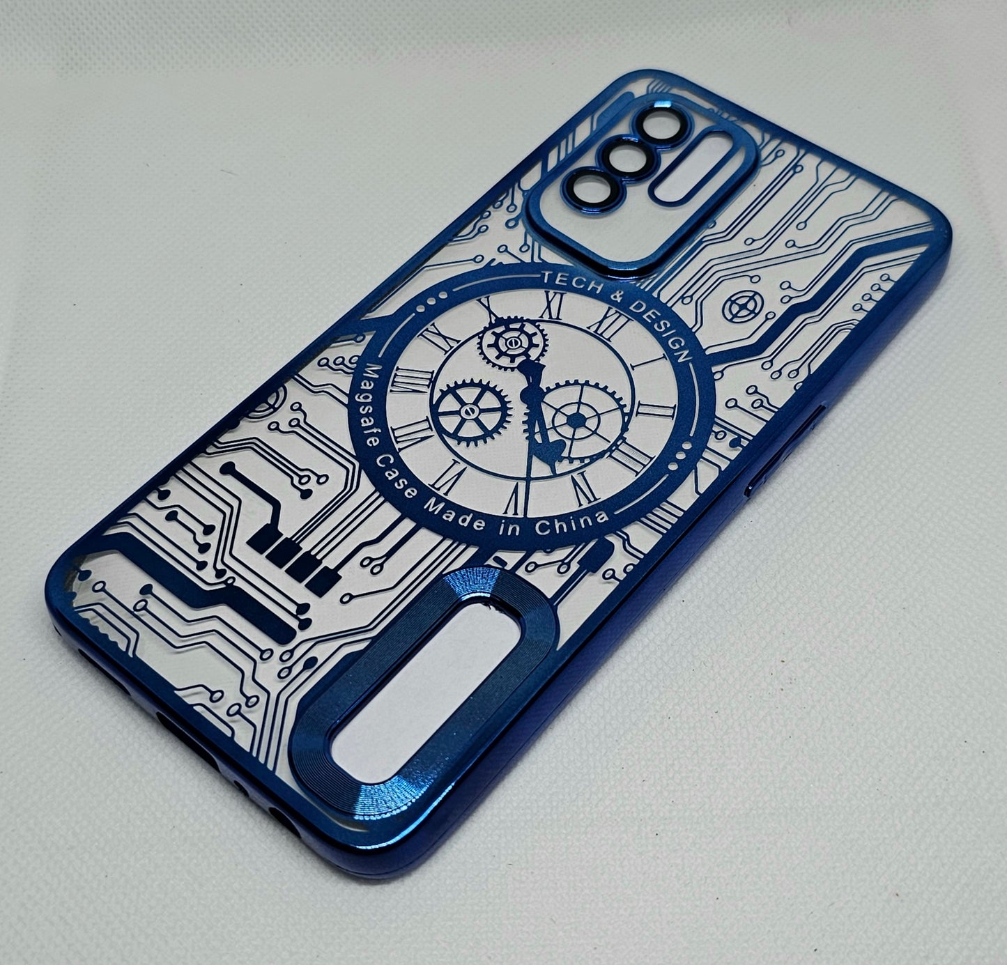 Oppo F19 pro plus Back Cover with CD Watch Machine Design