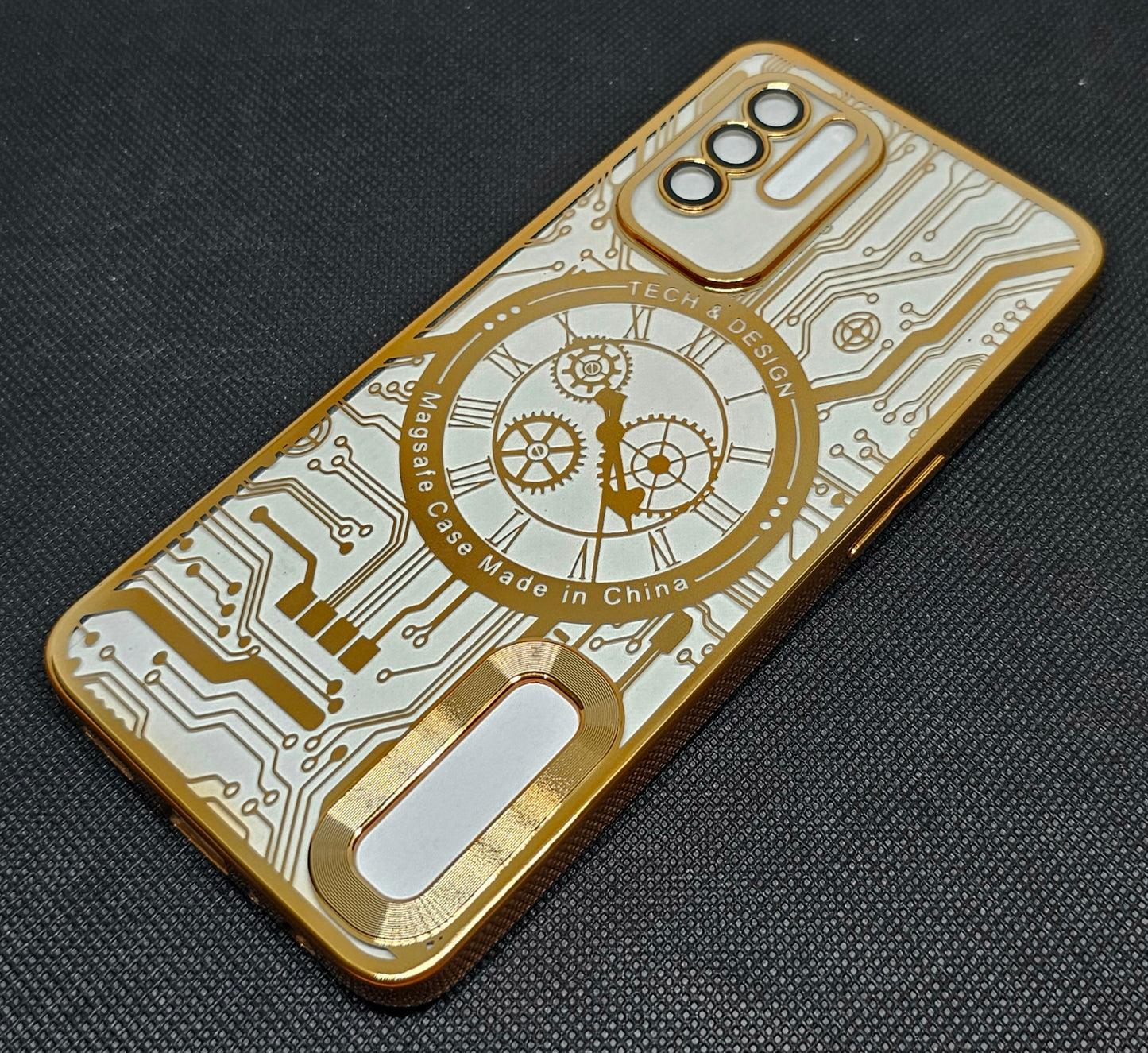 Oppo F19 pro plus Back Cover with CD Watch Machine Design