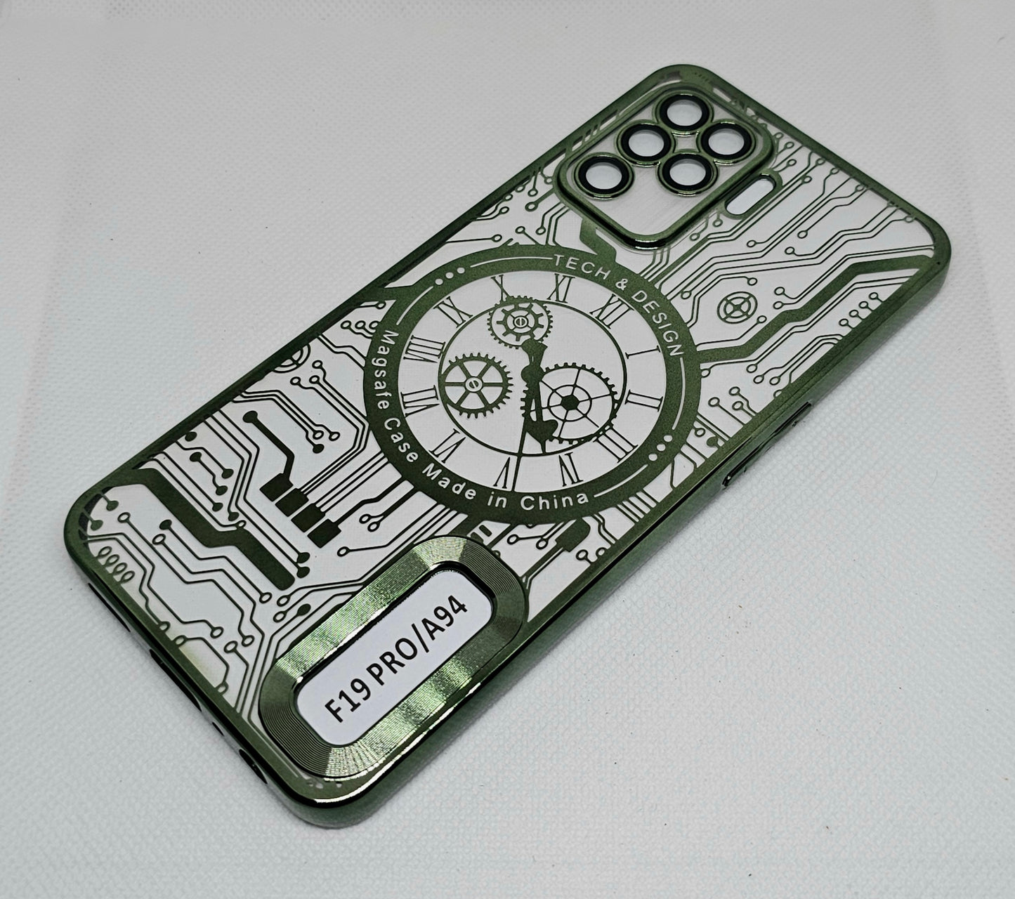 Oppo F19 Pro Back Cover with CD Watch Machine Design