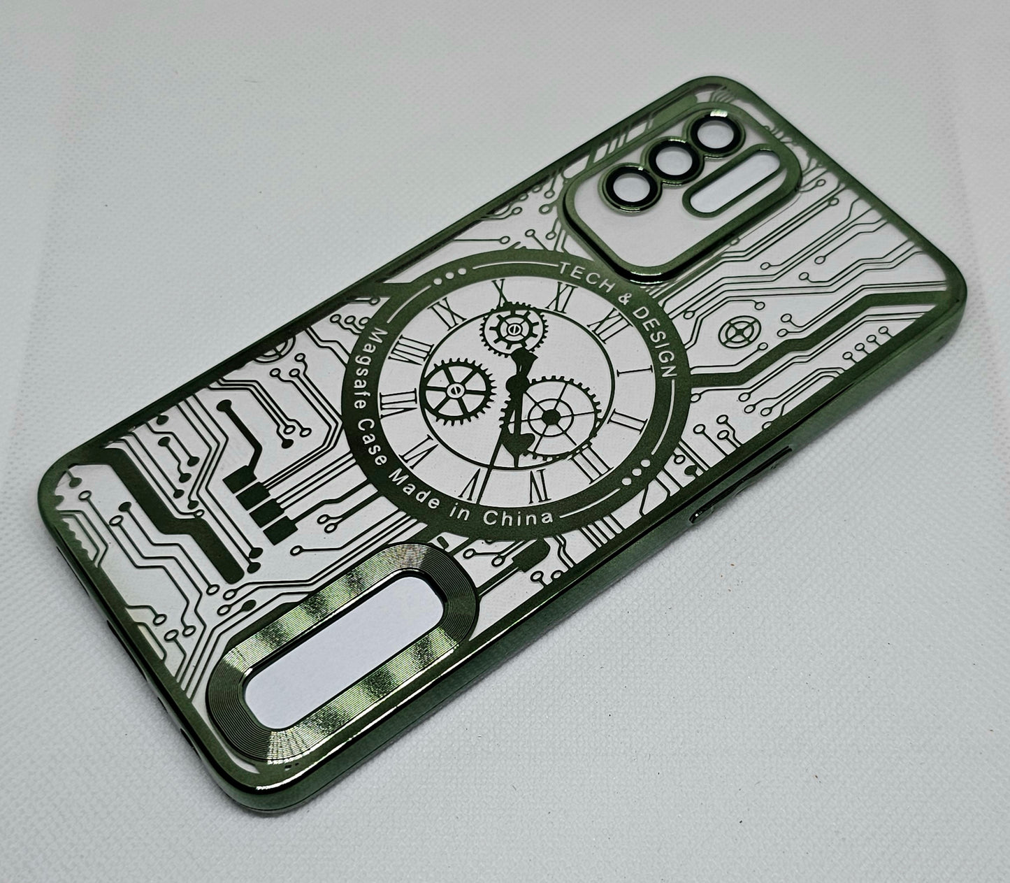 Oppo F19 pro plus Back Cover with CD Watch Machine Design