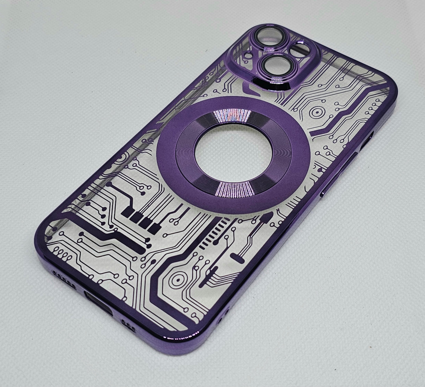 Apple Iphone 14 Back Cover with CD Watch Machine Design