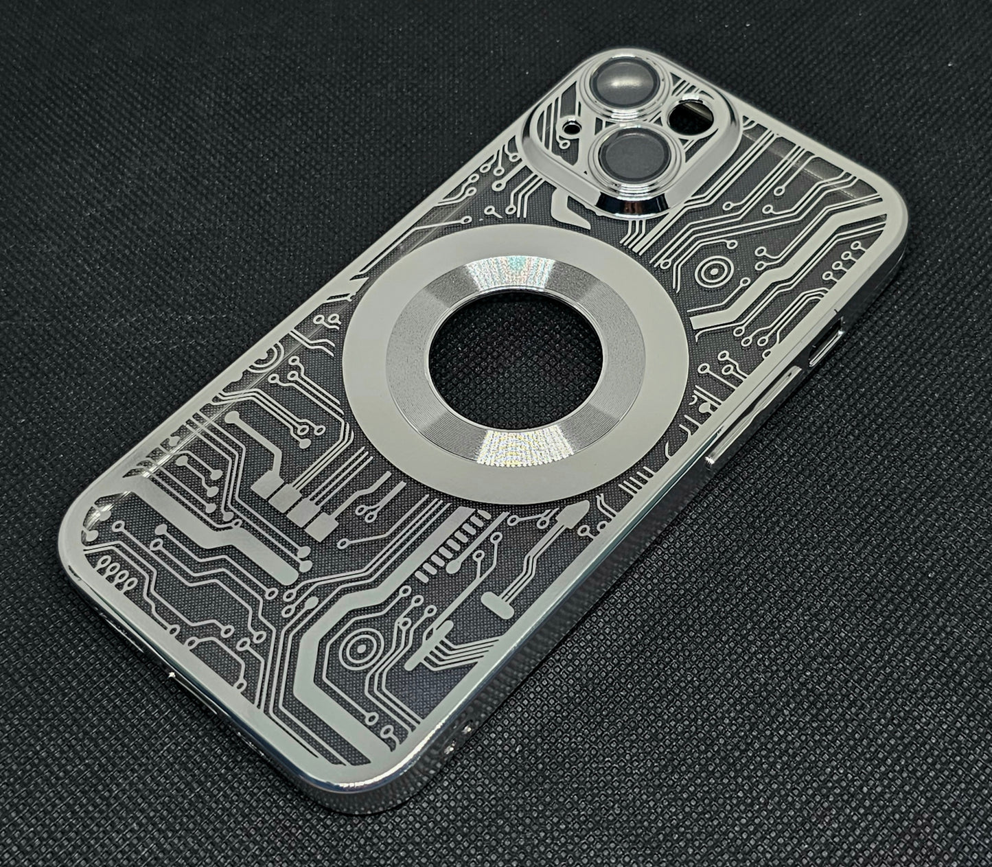 Apple Iphone 14 Back Cover with CD Watch Machine Design