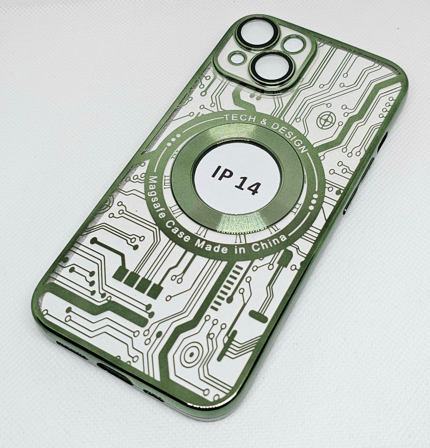 Apple Iphone 14 Back Cover with CD Watch Machine Design