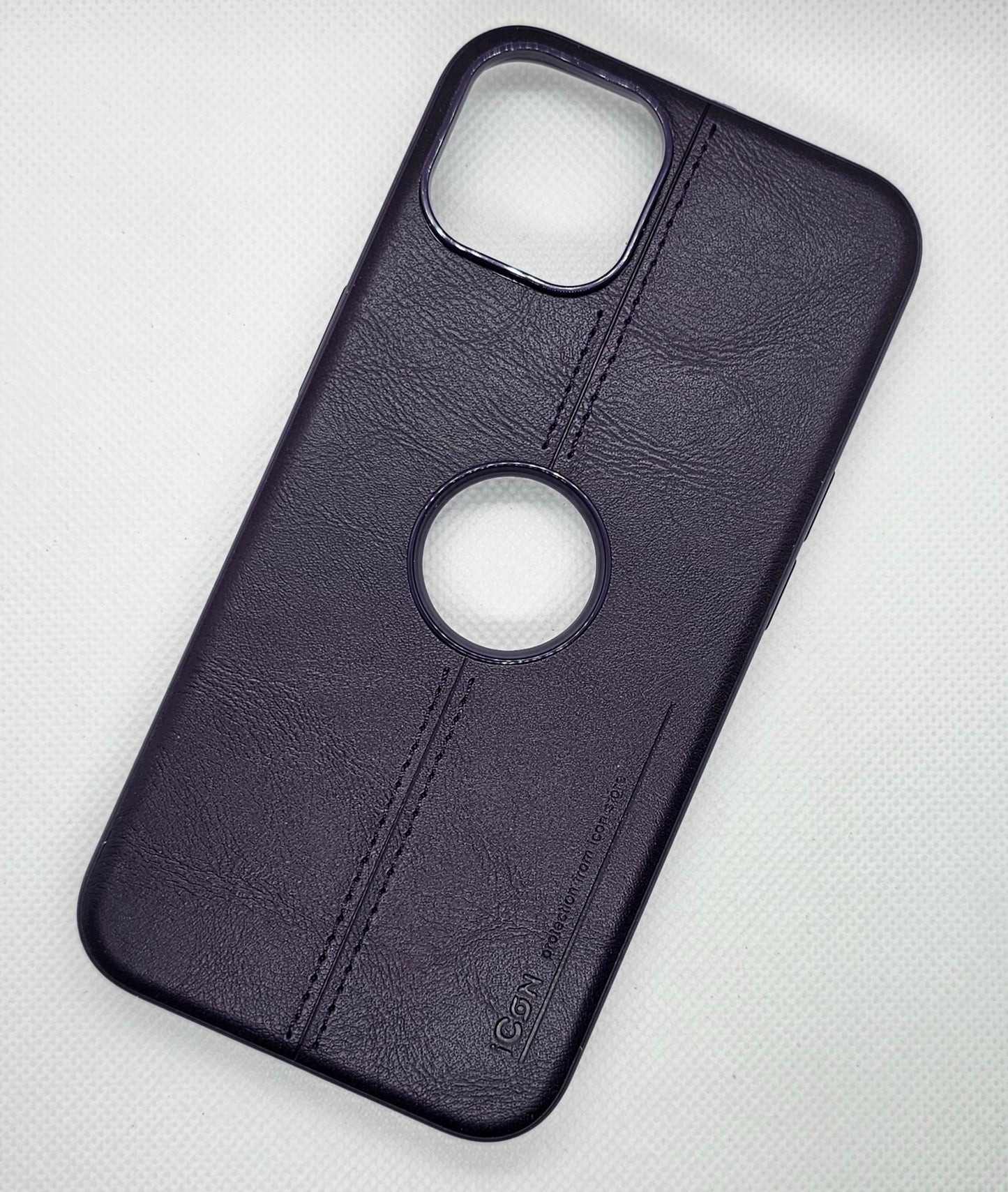 Luxurious Leather Apple Iphone 14 Mobile Back Cover