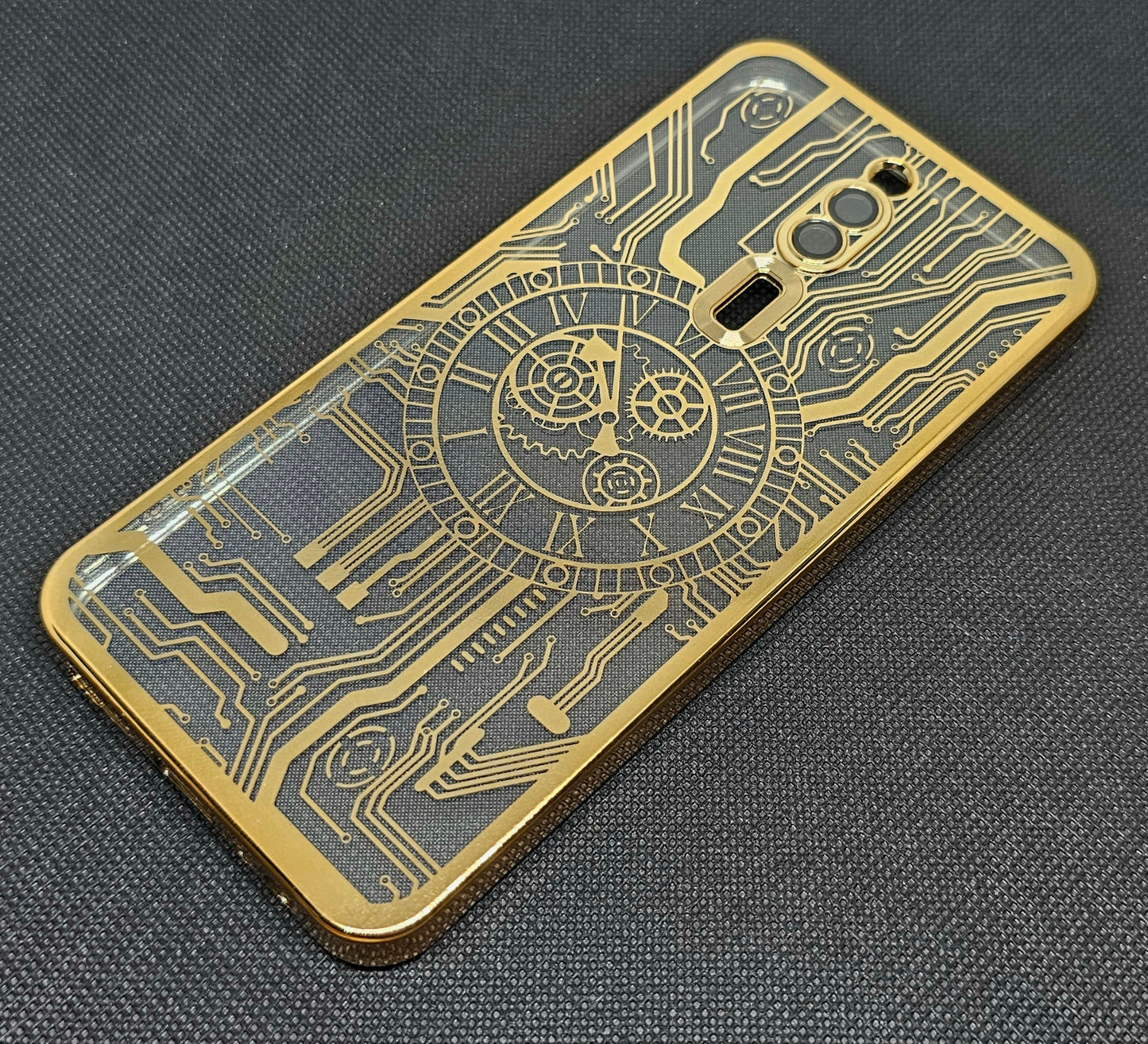 Mi 8A / 8A Dual Back Cover with CD Watch Machine Design soft
