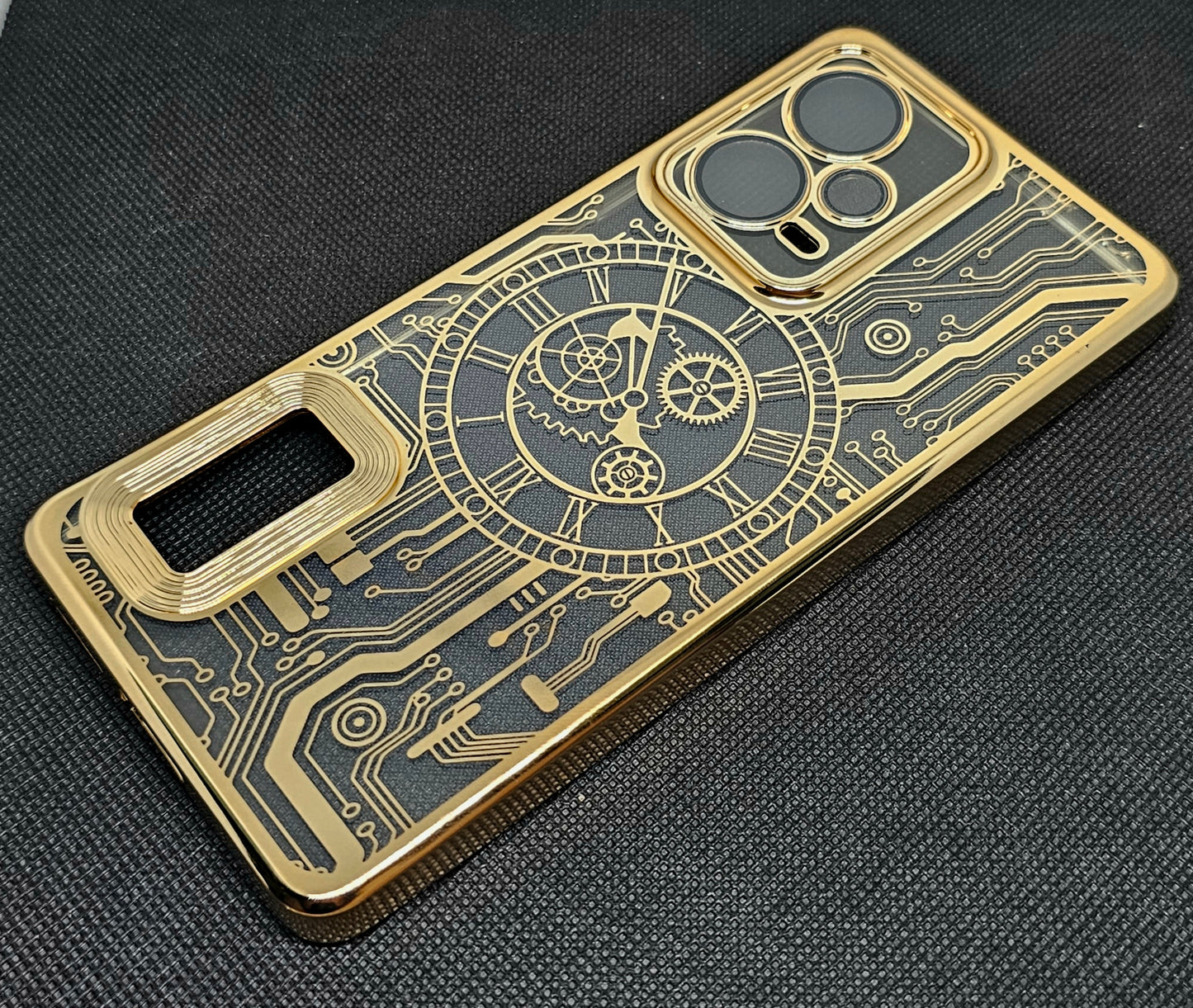 Mi Note 12 pro + CD Watch Machine Design Back Cover