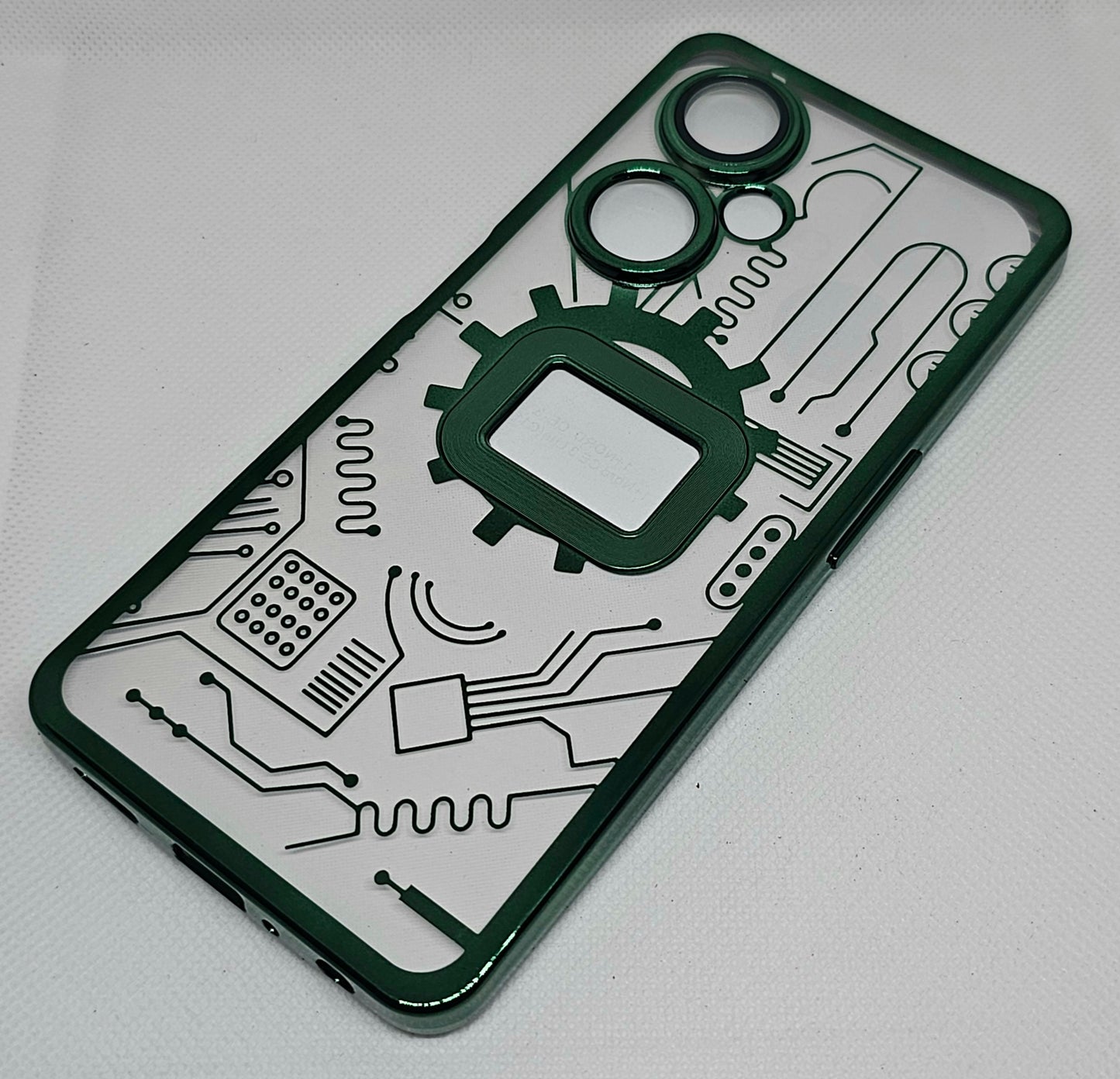 One Plus Nord CE 3 Lite Back Cover with CD Watch Machine Design soft