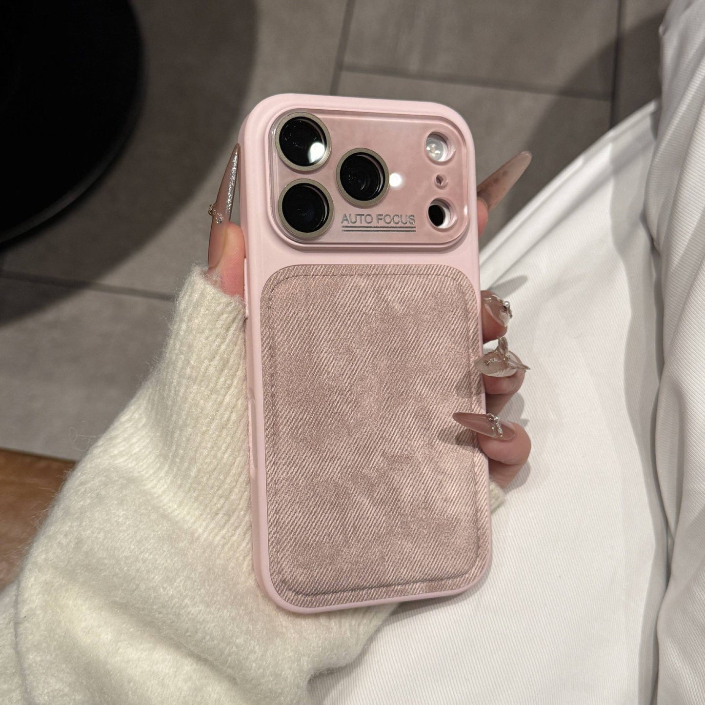 Apple Iphone Denim Pattern Suitable Film for Autumn and Winter Case (Exclusive)
