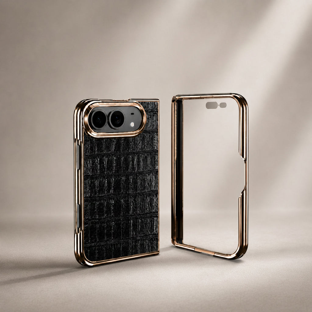 Apple Iphone Ultra Fold series Crocodile Pattern Foldable Phone Case (Exclusive)