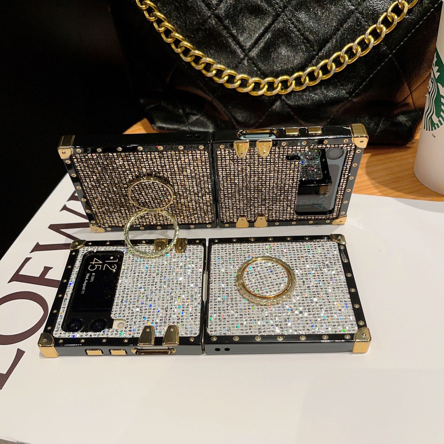 Samsung Flip Luxury Perfume Bottle Stand Foldable Anti-Drop Goddess Case (Exclusive)