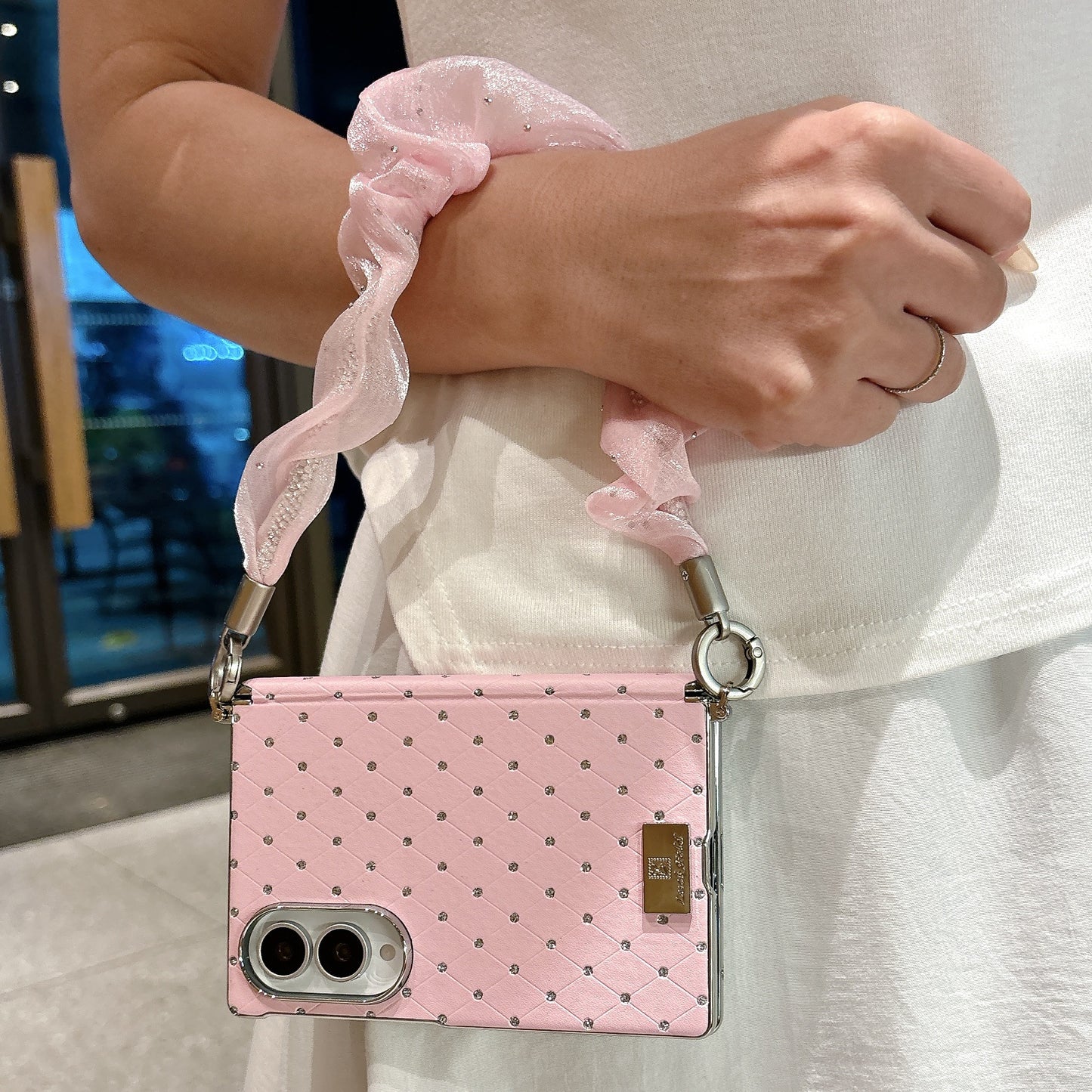 Samsung Z Fold Chanel-style folding phone Case (Exclusive)