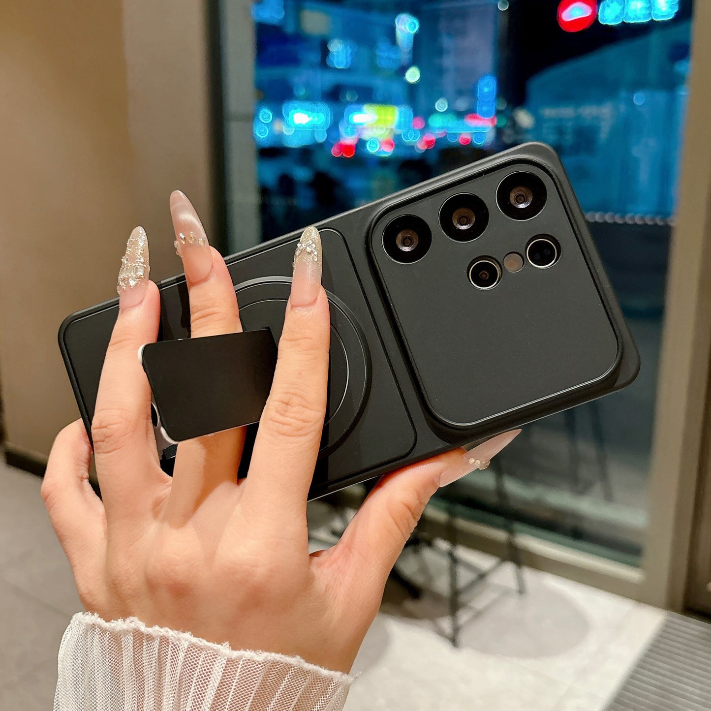 Samsung Ultra series invisible folding stand magnetic Case (Exclusive)